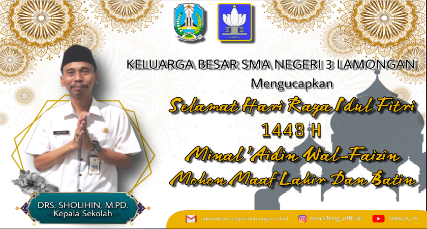 Selamat Hari Raya Idul Fitri 1443 H Sma Negeri 3 Lamongan